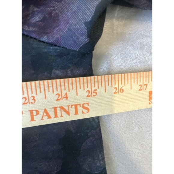 Women’s Clara Sun Woo Floral Dress Dark Purple Black 2 Pockets Plus 1X - Picture 13 of 16